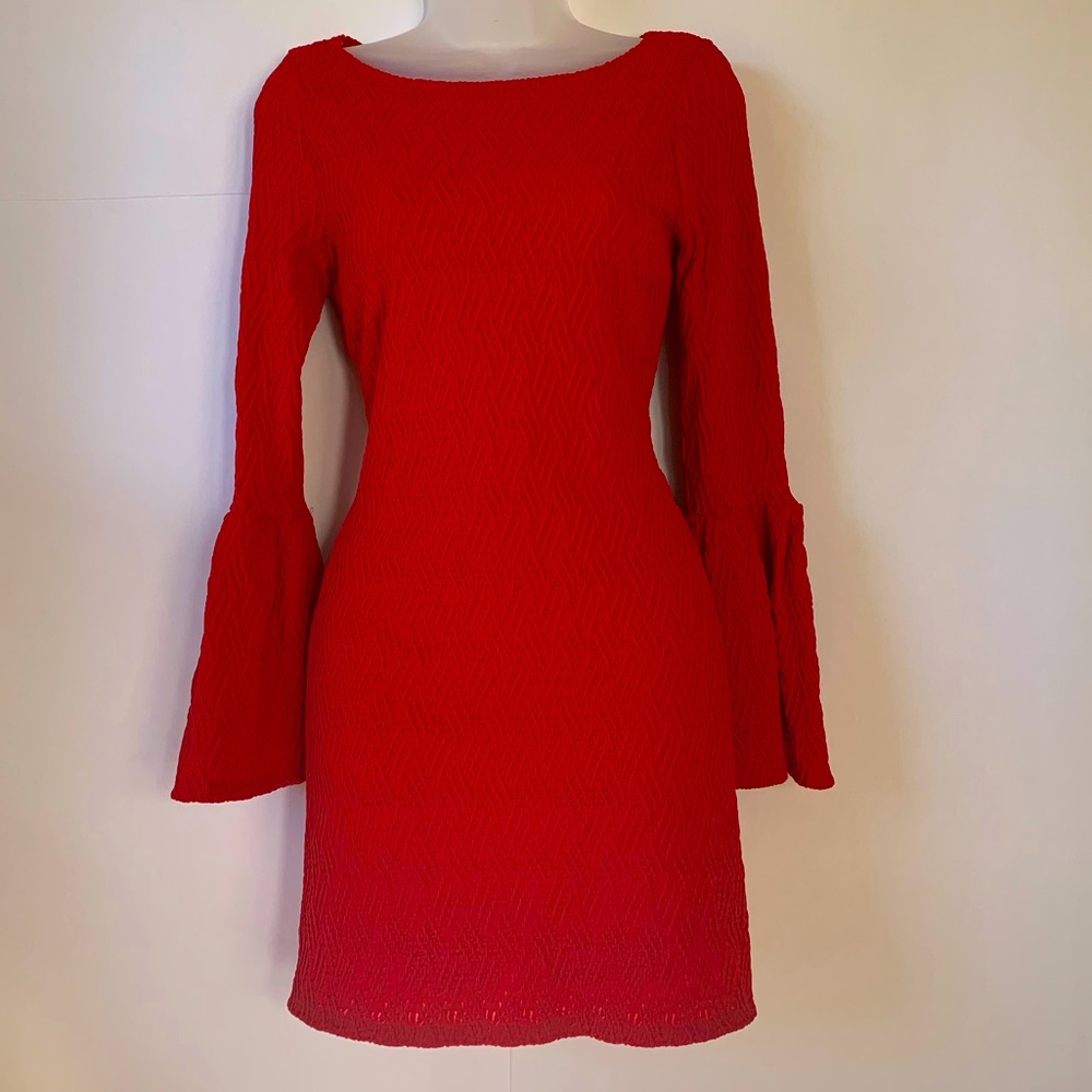 Basically Me Bell Sleeve Mini Dress